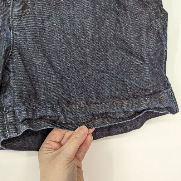 LOFT Dark Wash Denim Shorts Size 4 - Picture 9 of 9